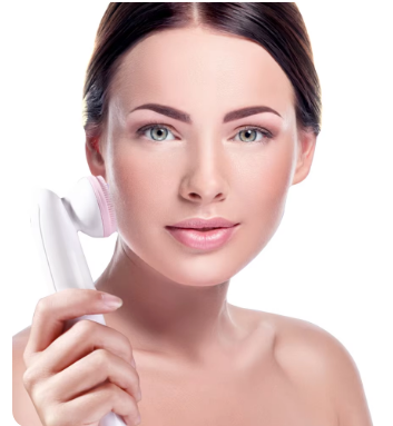 Electric Silicone Facial Cleanser With Soft Bristles For Deep Pore Cleansing And Gentle Exfoliation For Sensitive Skin